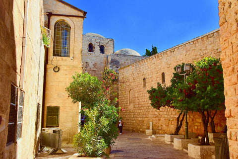 Soulful Corner; Old city streets and backyard, Jerusalem