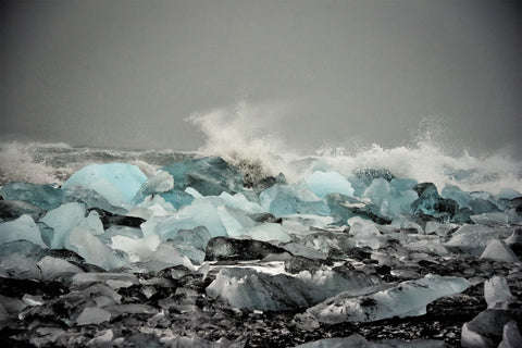 Diamond Storm; Diamond Beach Iceland