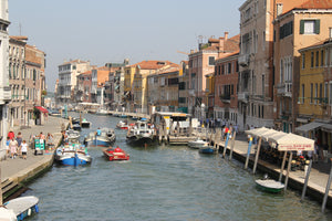 Water Traffic Jam in Venice