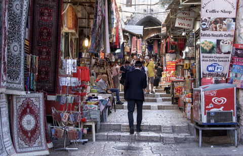 A Touch of Tradition; Arabic bazar West Jerusalem